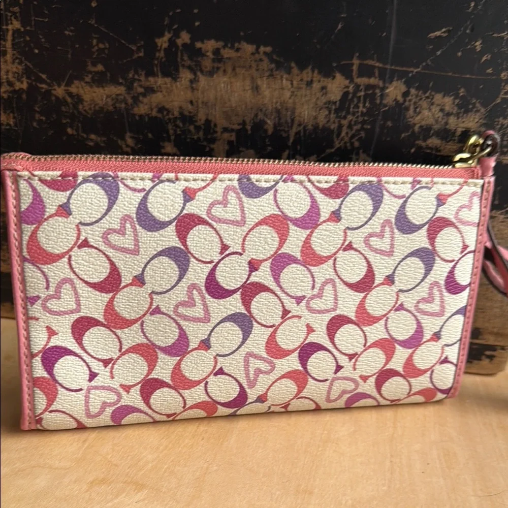 Coach Pink and‎ Purple Women's Wristlet